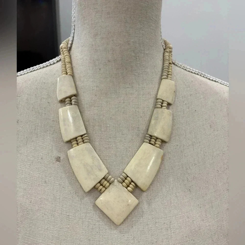 Real bone necklace
